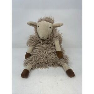 Retired Jellycat Plush Stuffed Sherri Sheep Plush Lovey 9" Sitting Up